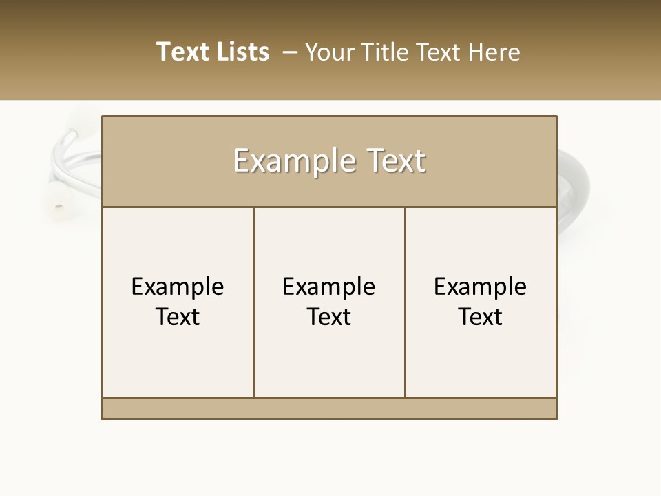 A Medical Powerpoint Presentation With A Stethoscope PowerPoint Template