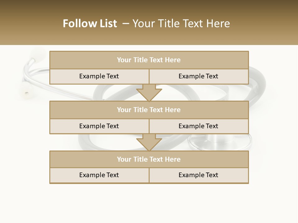 A Medical Powerpoint Presentation With A Stethoscope PowerPoint Template