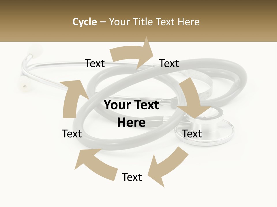 A Medical Powerpoint Presentation With A Stethoscope PowerPoint Template