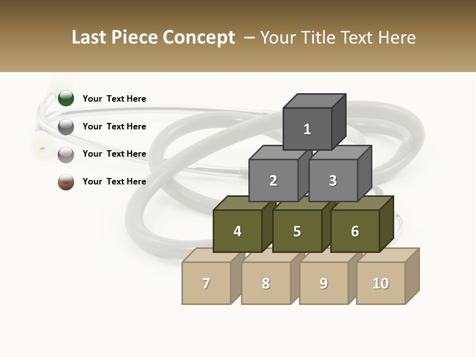 A Medical Powerpoint Presentation With A Stethoscope PowerPoint Template