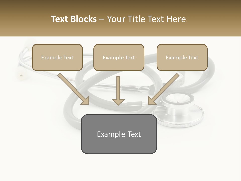 A Medical Powerpoint Presentation With A Stethoscope PowerPoint Template