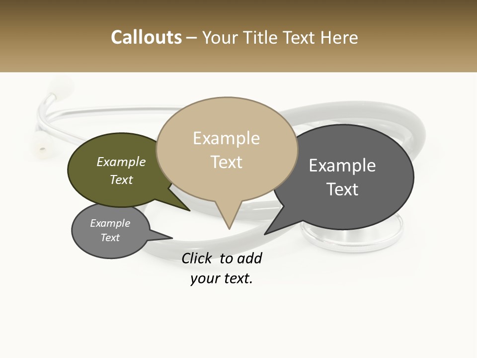 A Medical Powerpoint Presentation With A Stethoscope PowerPoint Template