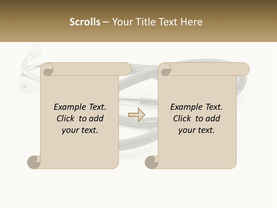 A Medical Powerpoint Presentation With A Stethoscope PowerPoint Template
