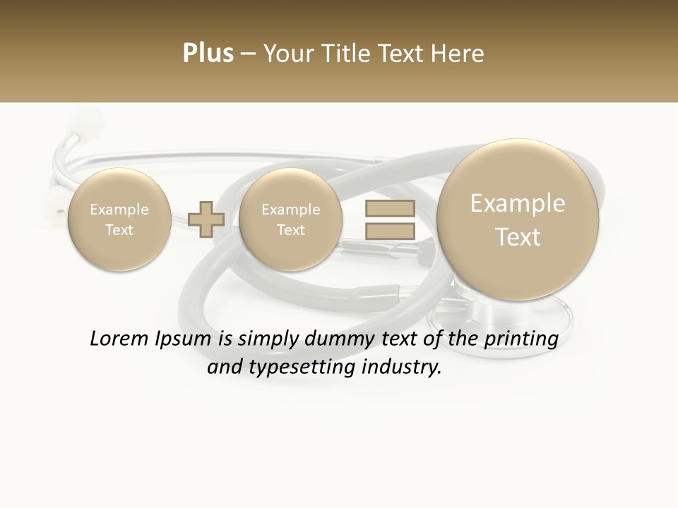 A Medical Powerpoint Presentation With A Stethoscope PowerPoint Template