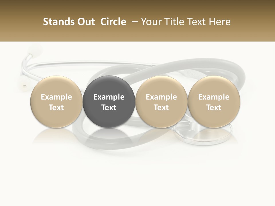 A Medical Powerpoint Presentation With A Stethoscope PowerPoint Template