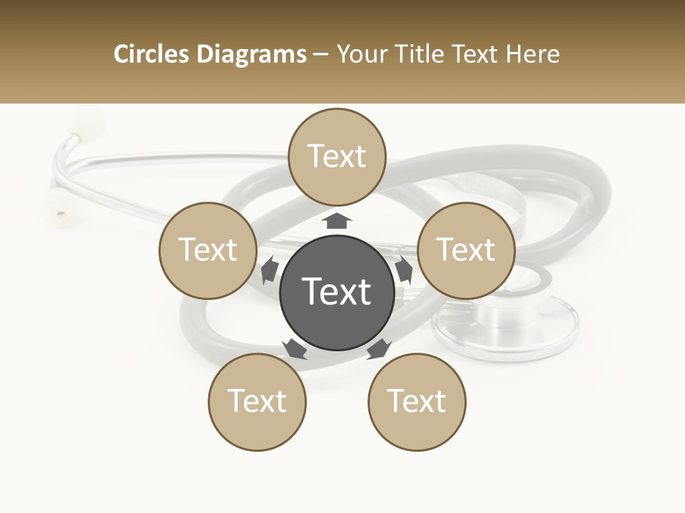 A Medical Powerpoint Presentation With A Stethoscope PowerPoint Template