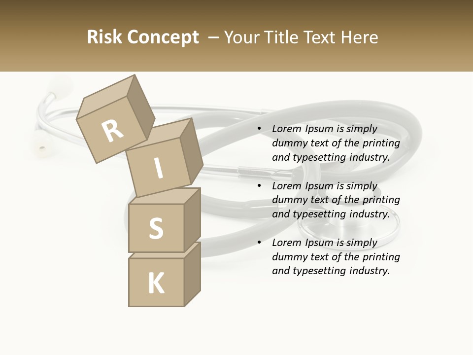 A Medical Powerpoint Presentation With A Stethoscope PowerPoint Template