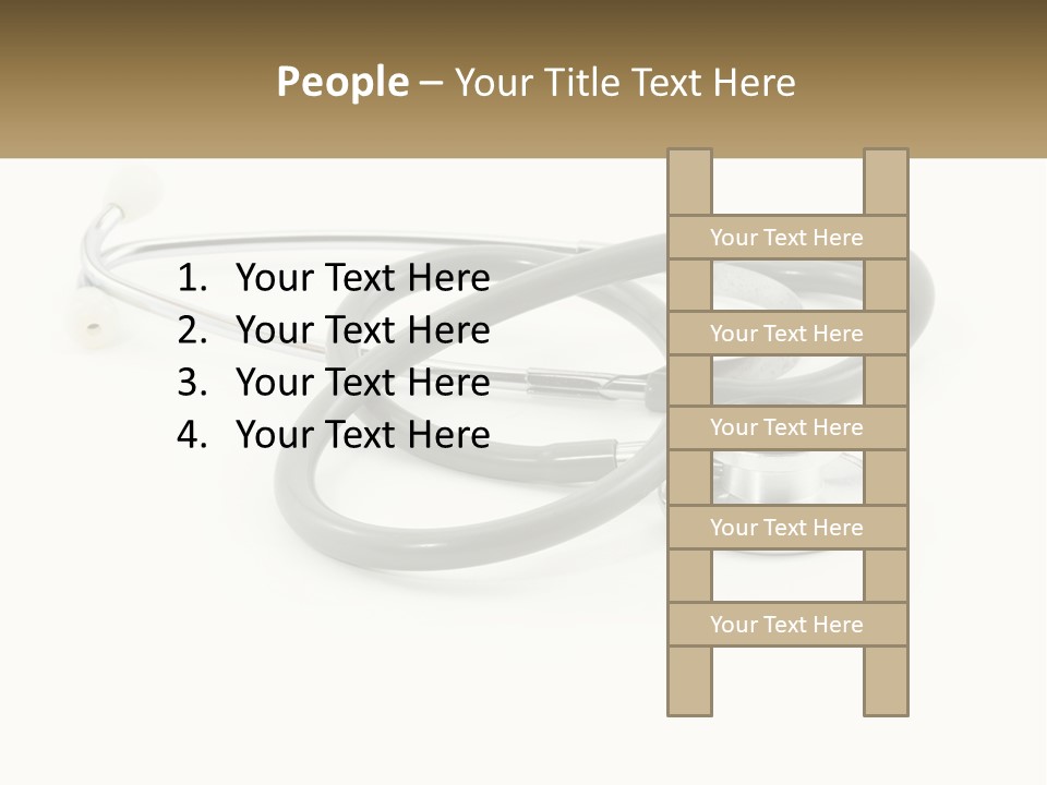 A Medical Powerpoint Presentation With A Stethoscope PowerPoint Template