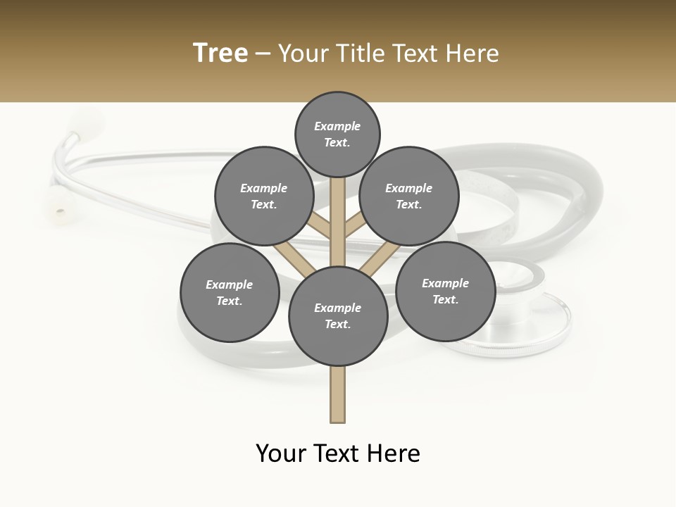 A Medical Powerpoint Presentation With A Stethoscope PowerPoint Template