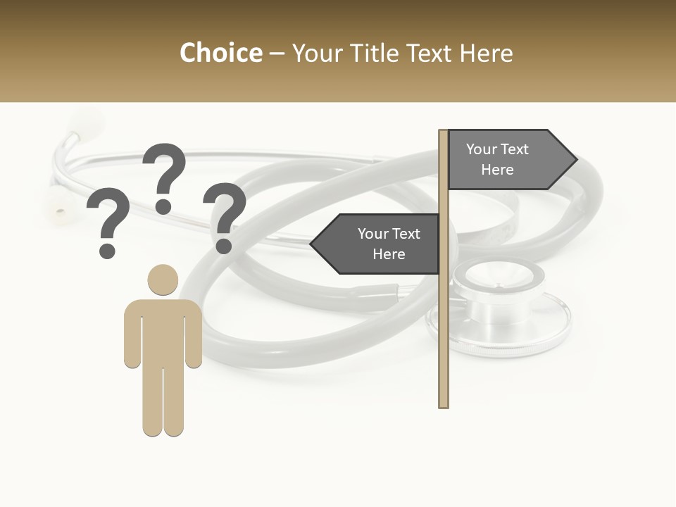 A Medical Powerpoint Presentation With A Stethoscope PowerPoint Template