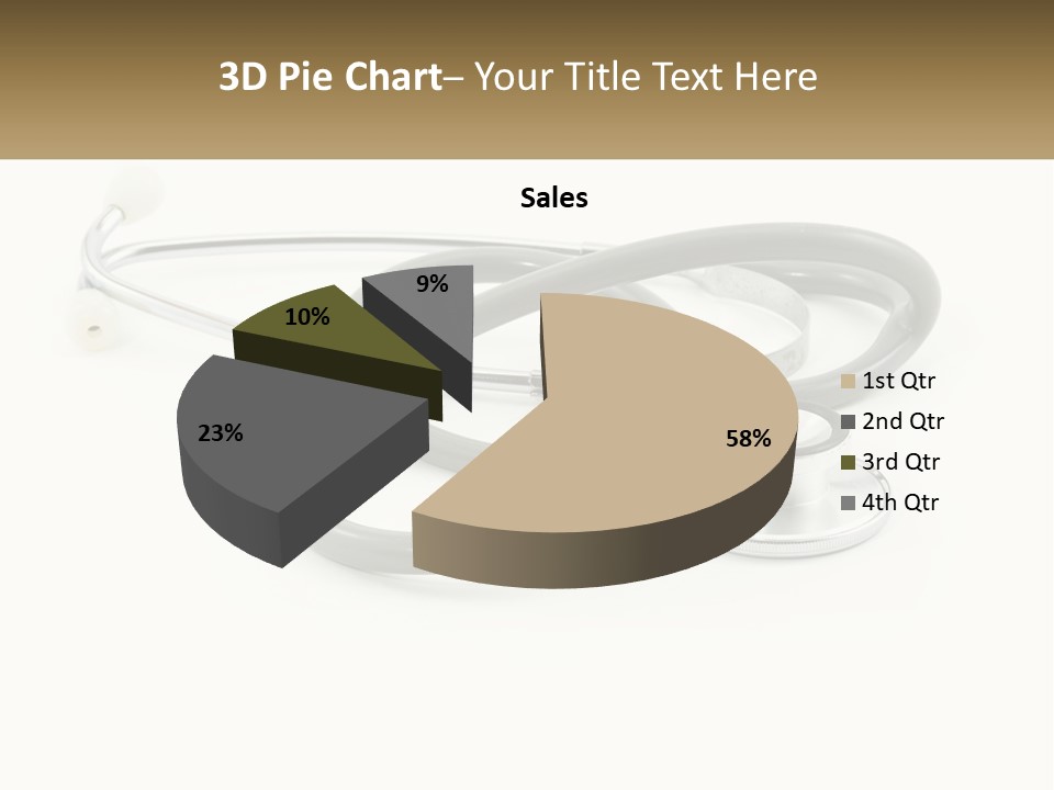 A Medical Powerpoint Presentation With A Stethoscope PowerPoint Template