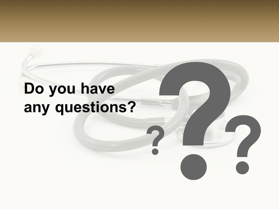 A Medical Powerpoint Presentation With A Stethoscope PowerPoint Template