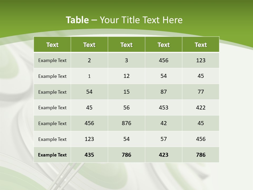A Green Arrow On Top Of A Green Target PowerPoint Template