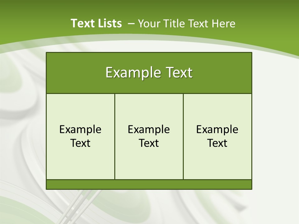 A Green Arrow On Top Of A Green Target PowerPoint Template