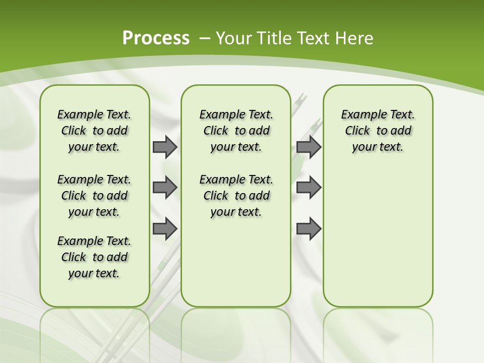 A Green Arrow On Top Of A Green Target PowerPoint Template