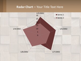 A Wall Made Of Wooden Blocks With A Brown Background PowerPoint Template