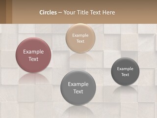 A Wall Made Of Wooden Blocks With A Brown Background PowerPoint Template