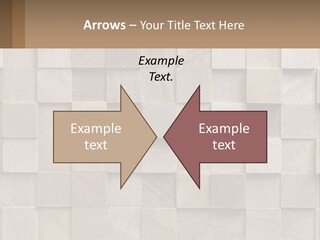 A Wall Made Of Wooden Blocks With A Brown Background PowerPoint Template