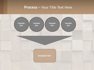 A Wall Made Of Wooden Blocks With A Brown Background PowerPoint Template