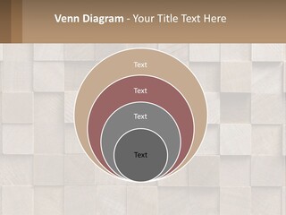 A Wall Made Of Wooden Blocks With A Brown Background PowerPoint Template