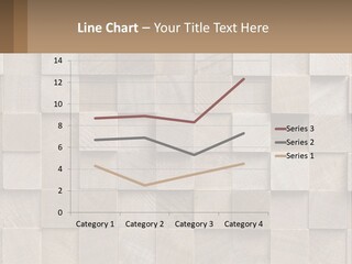 A Wall Made Of Wooden Blocks With A Brown Background PowerPoint Template