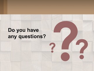 A Wall Made Of Wooden Blocks With A Brown Background PowerPoint Template