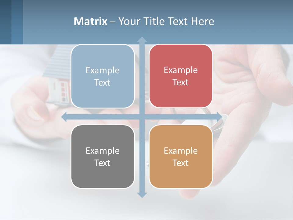 A Person Holding A House Key In Their Hands PowerPoint Template