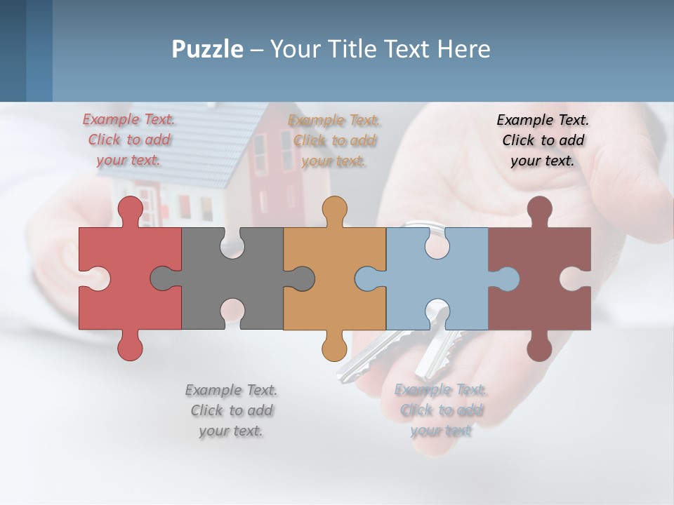 A Person Holding A House Key In Their Hands PowerPoint Template