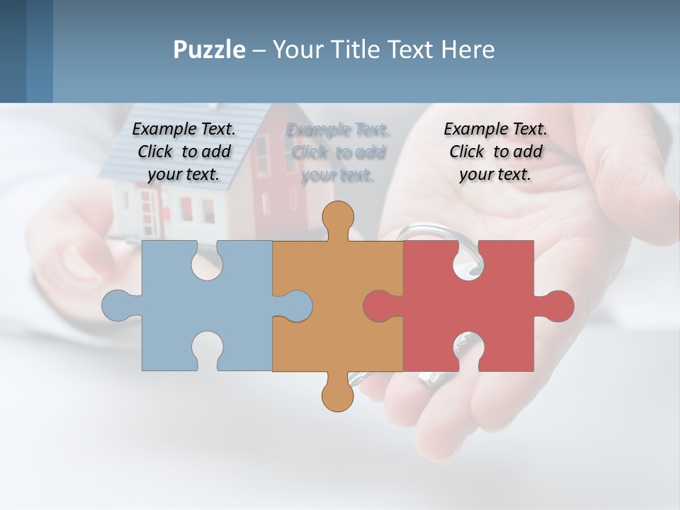 A Person Holding A House Key In Their Hands PowerPoint Template