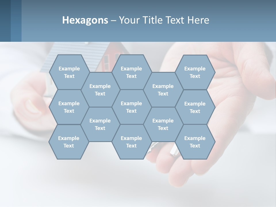 A Person Holding A House Key In Their Hands PowerPoint Template