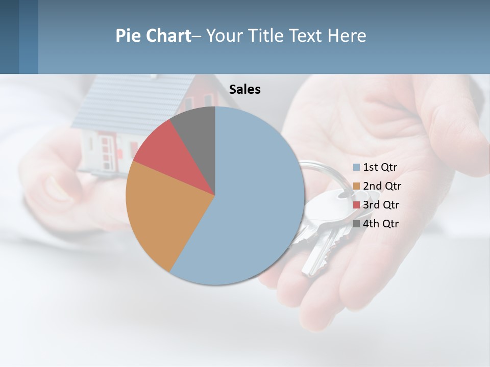 A Person Holding A House Key In Their Hands PowerPoint Template