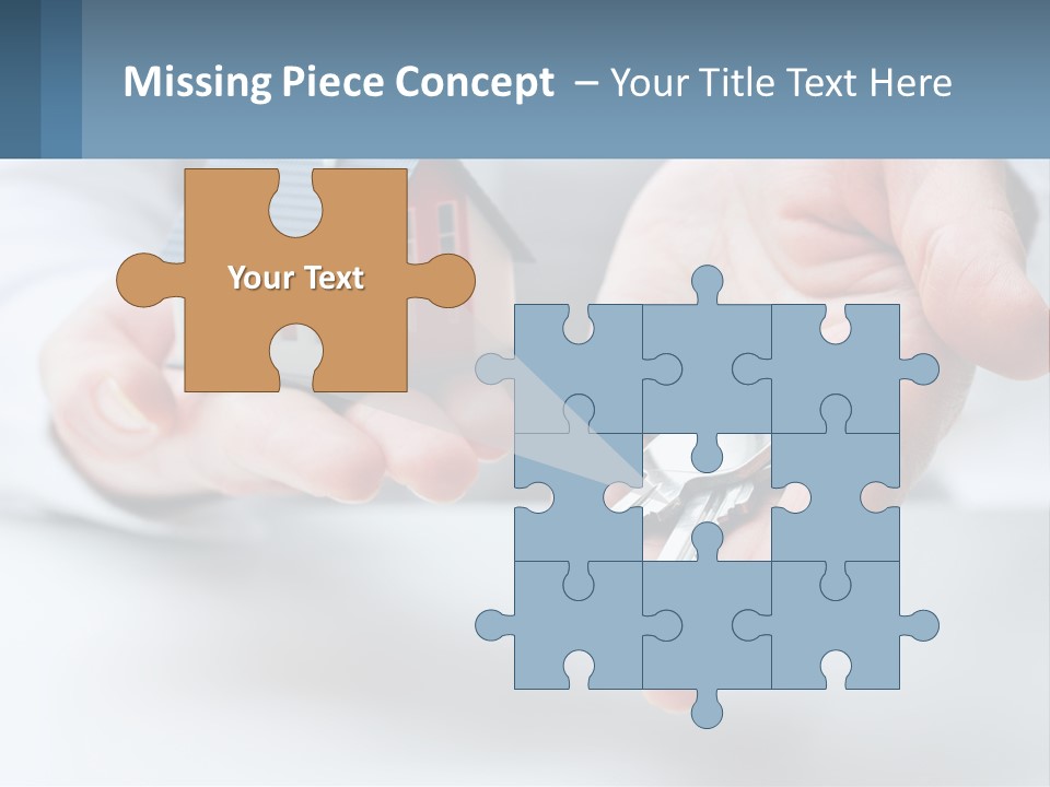 A Person Holding A House Key In Their Hands PowerPoint Template