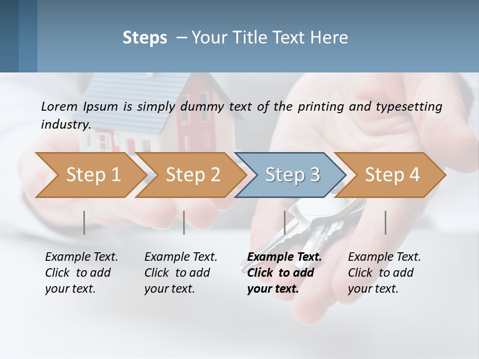 A Person Holding A House Key In Their Hands PowerPoint Template