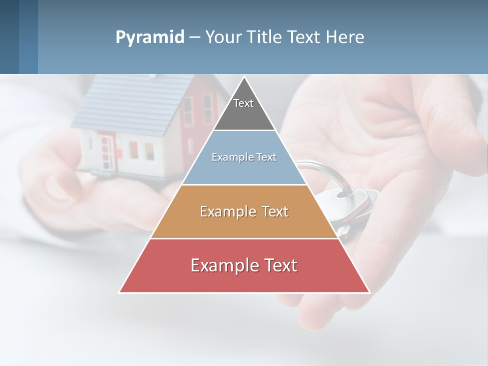A Person Holding A House Key In Their Hands PowerPoint Template