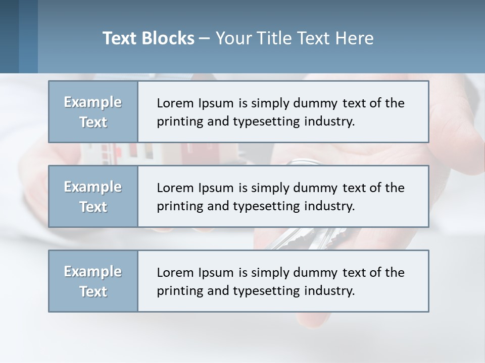 A Person Holding A House Key In Their Hands PowerPoint Template
