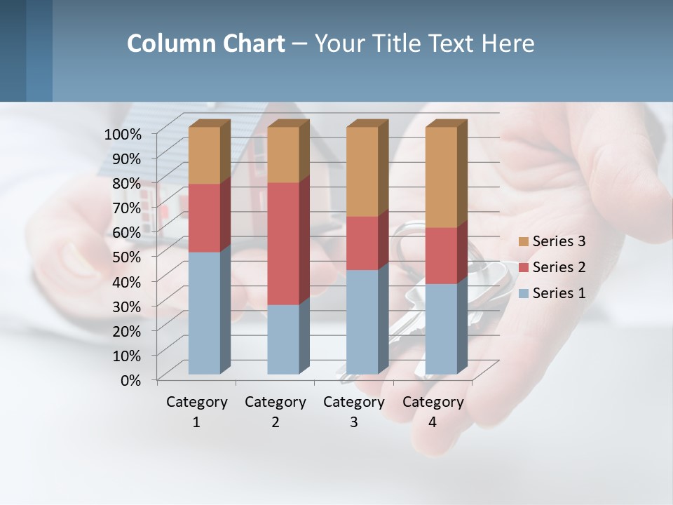 A Person Holding A House Key In Their Hands PowerPoint Template