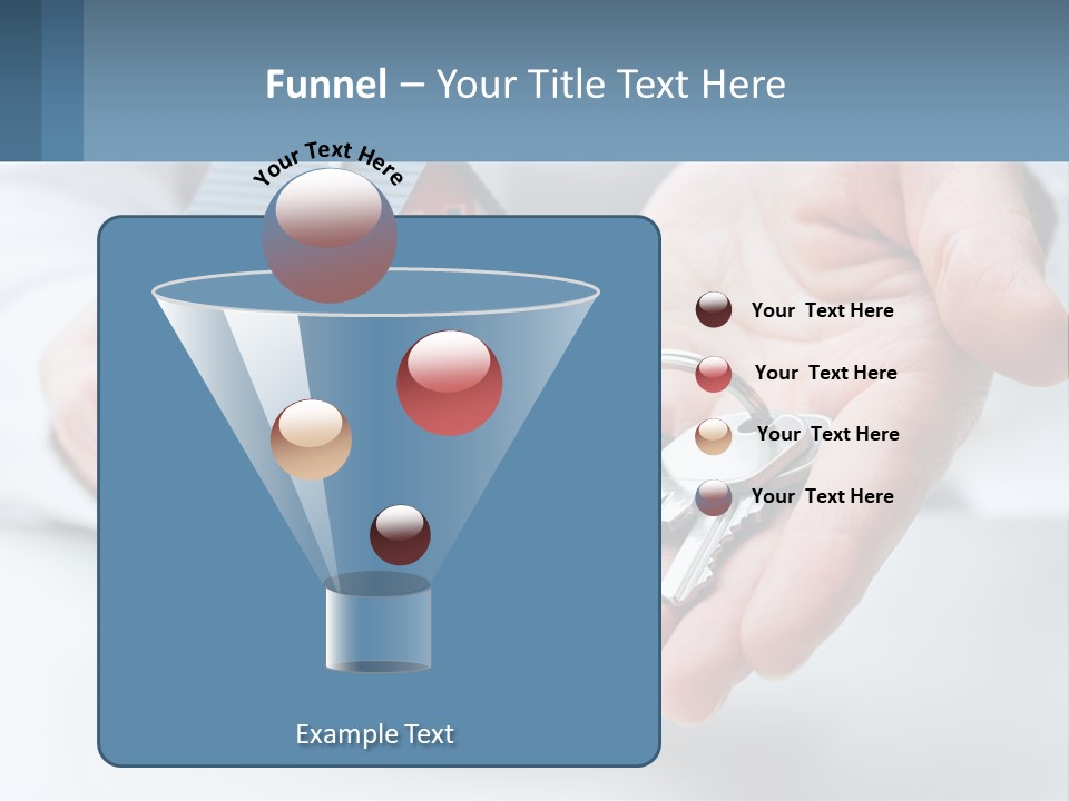 A Person Holding A House Key In Their Hands PowerPoint Template