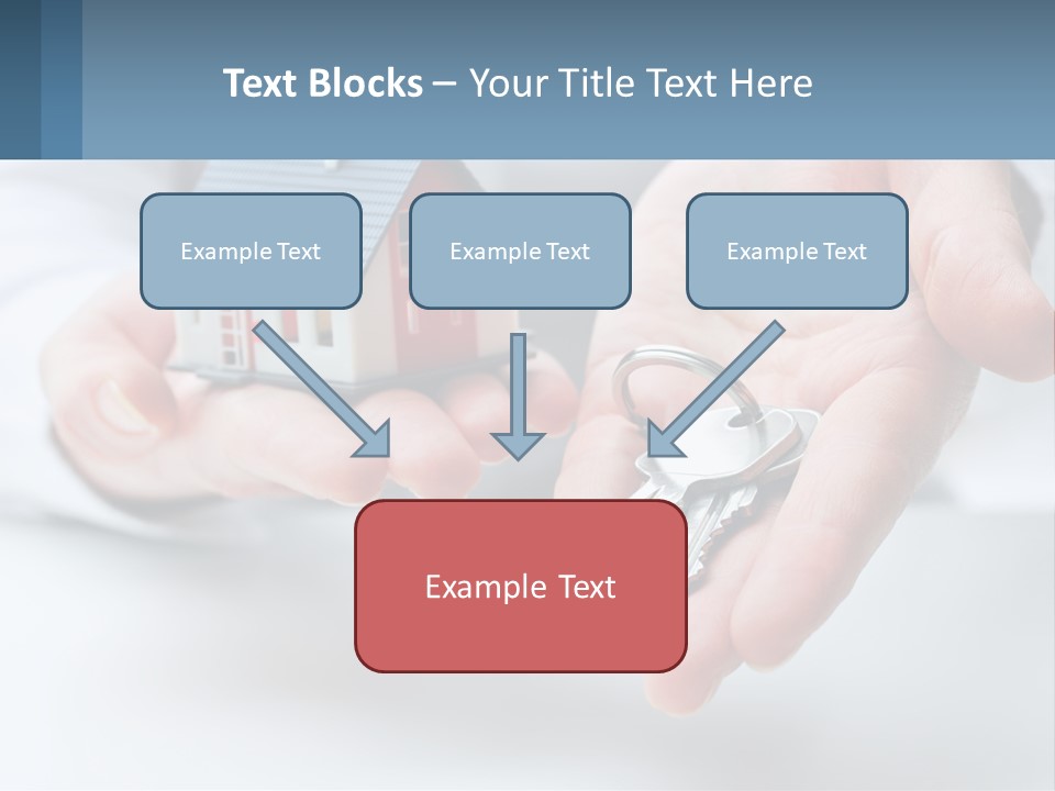 A Person Holding A House Key In Their Hands PowerPoint Template