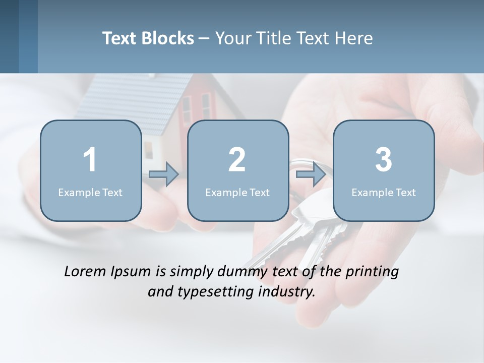 A Person Holding A House Key In Their Hands PowerPoint Template
