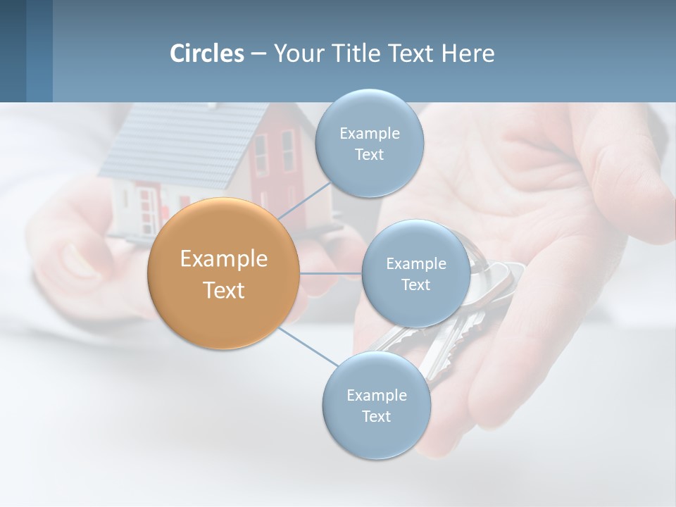 A Person Holding A House Key In Their Hands PowerPoint Template