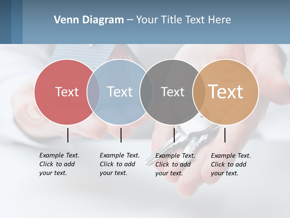 A Person Holding A House Key In Their Hands PowerPoint Template