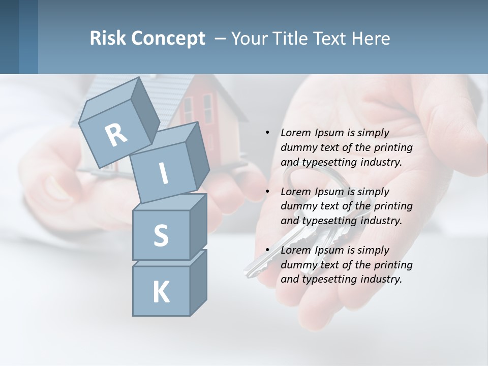 A Person Holding A House Key In Their Hands PowerPoint Template