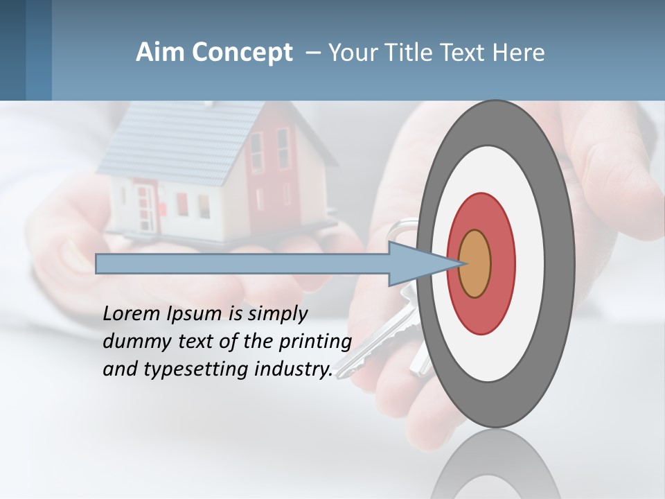 A Person Holding A House Key In Their Hands PowerPoint Template