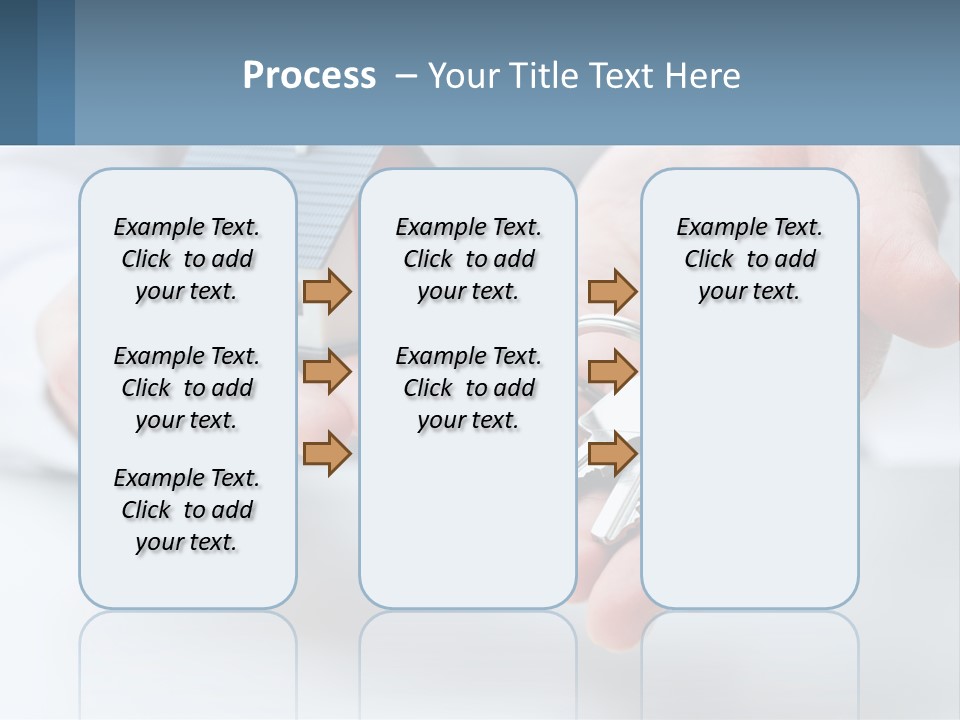 A Person Holding A House Key In Their Hands PowerPoint Template