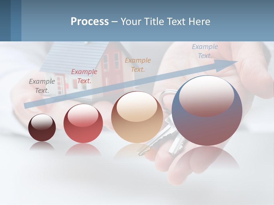 A Person Holding A House Key In Their Hands PowerPoint Template