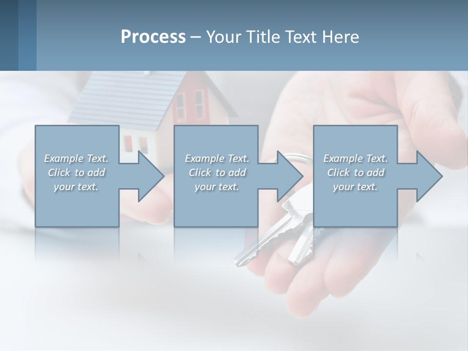 A Person Holding A House Key In Their Hands PowerPoint Template