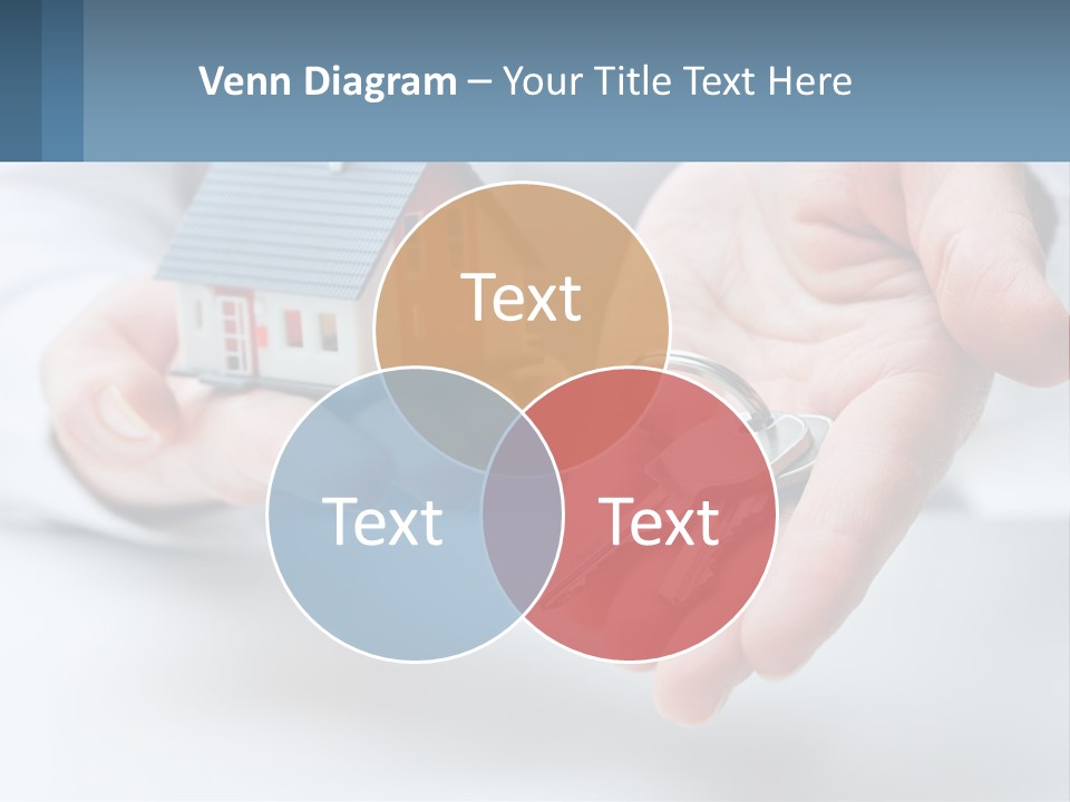 A Person Holding A House Key In Their Hands PowerPoint Template