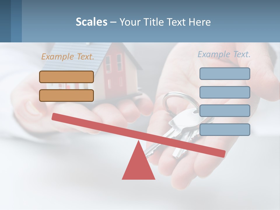 A Person Holding A House Key In Their Hands PowerPoint Template