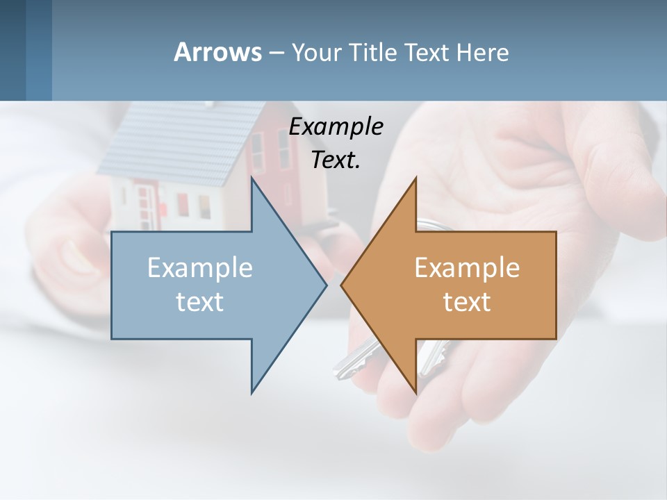 A Person Holding A House Key In Their Hands PowerPoint Template