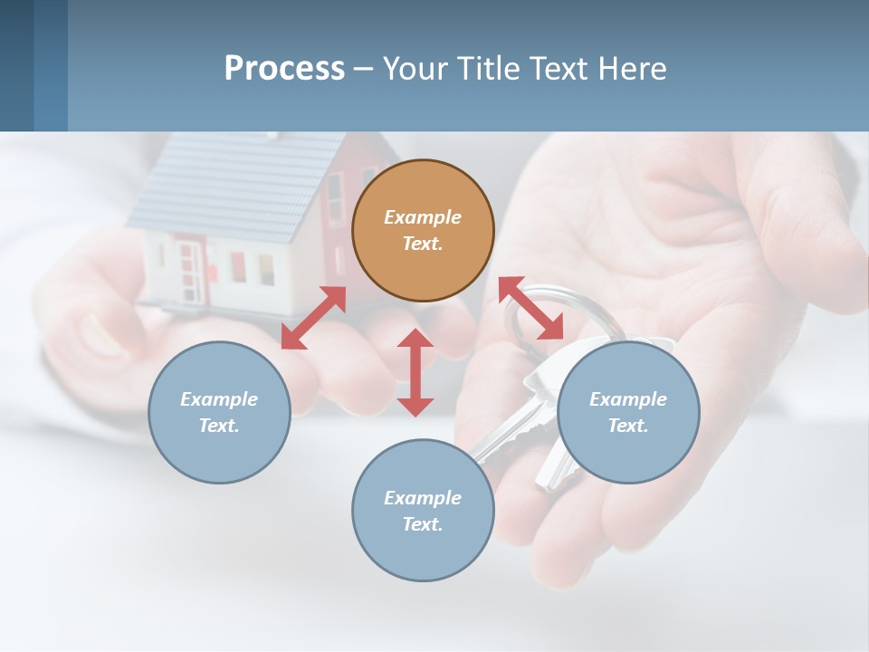 A Person Holding A House Key In Their Hands PowerPoint Template